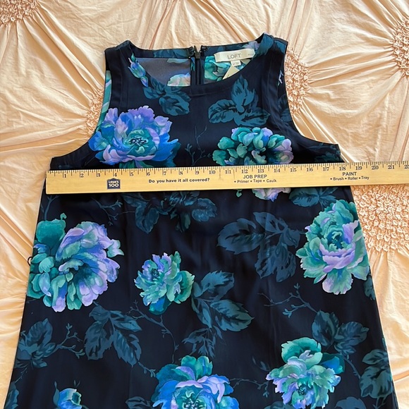 NEW LOFT Floral Sleeveless Dress S Petite - Picture 7 of 11